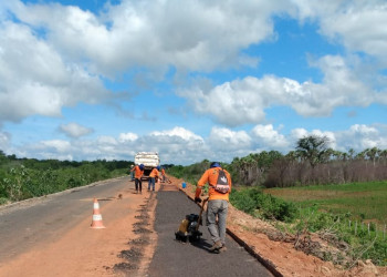 Rodovia de acesso a São José do Peixe recebe melhorias